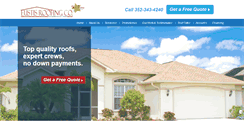 Desktop Screenshot of eustisroofing.com